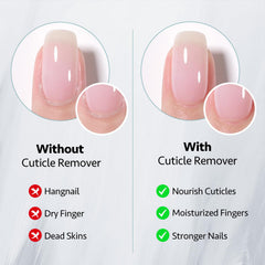 GAOY nail pusher and cuticle trimmer paired with gel for efficient prep.