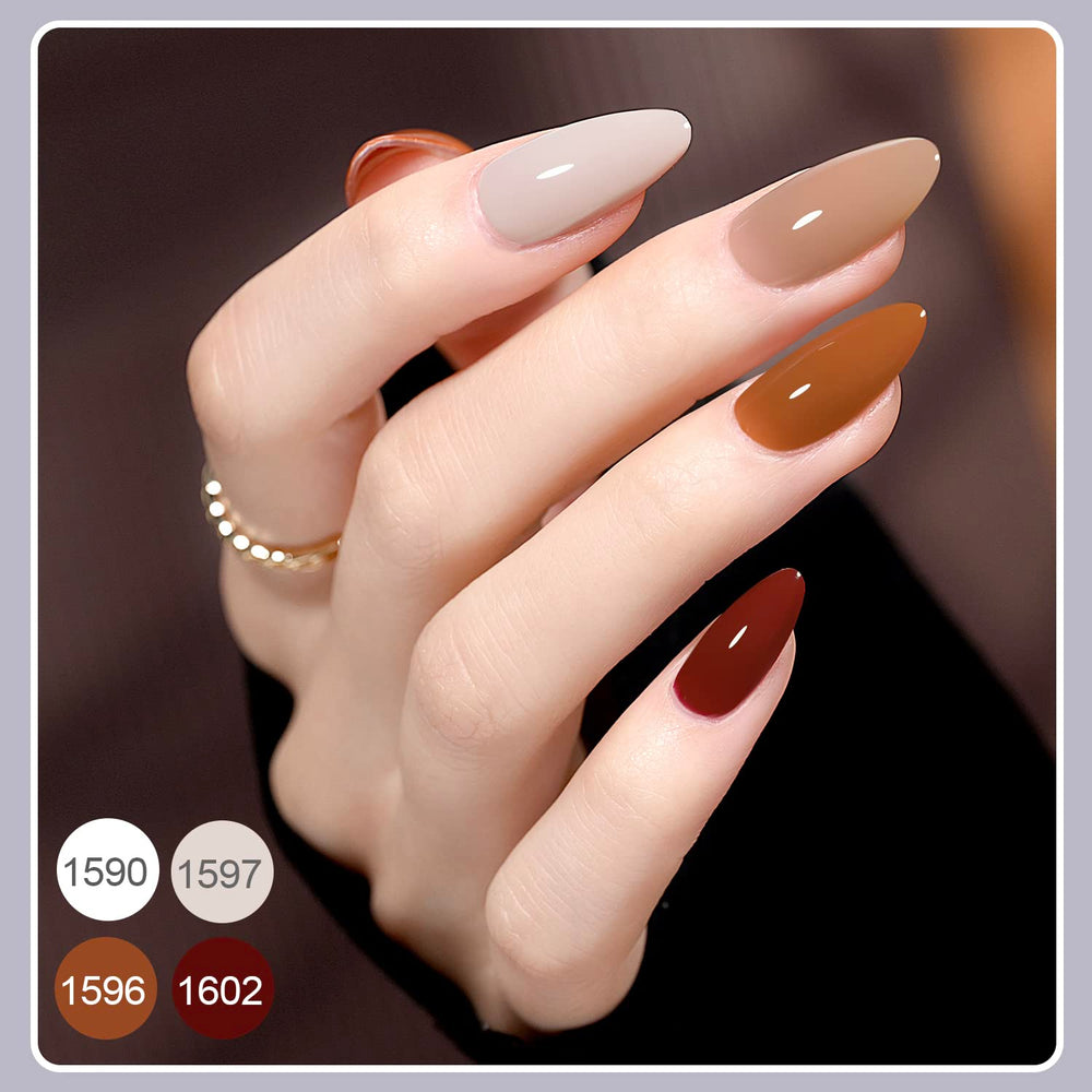 GAOY manicure on hand demonstrates smooth application and long wear potential.