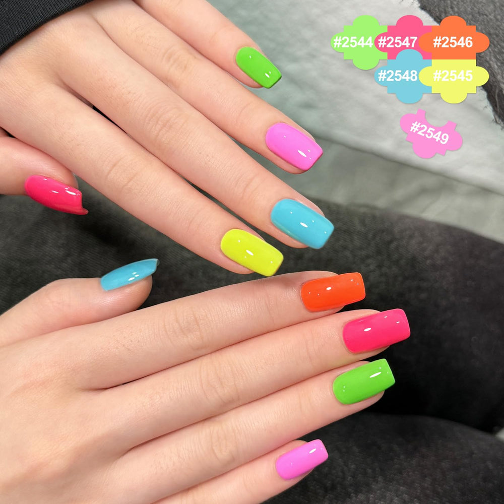 GAOY Neon Gel Nail Polish glow in the dark—eye-catching effect for evenings