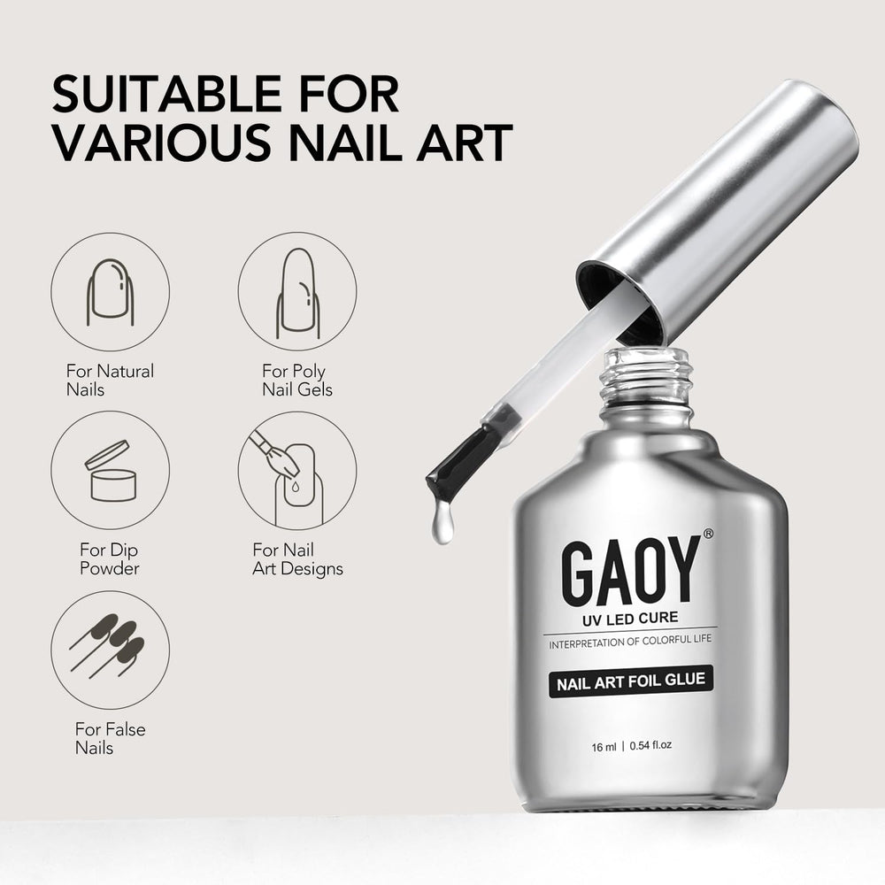 GAOY packaging and 16ml bottle ready for home nail art.
