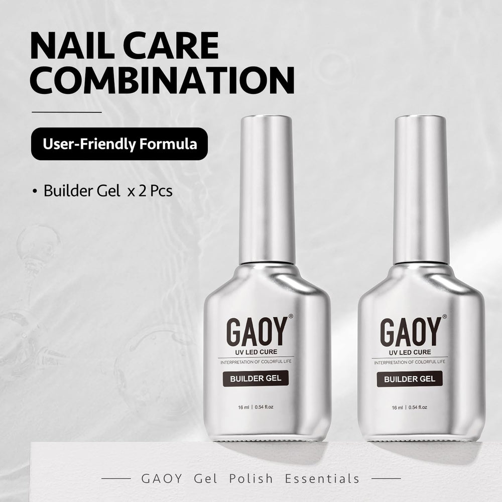 GAOY two 16ml bottles in brushed-silver chrome design