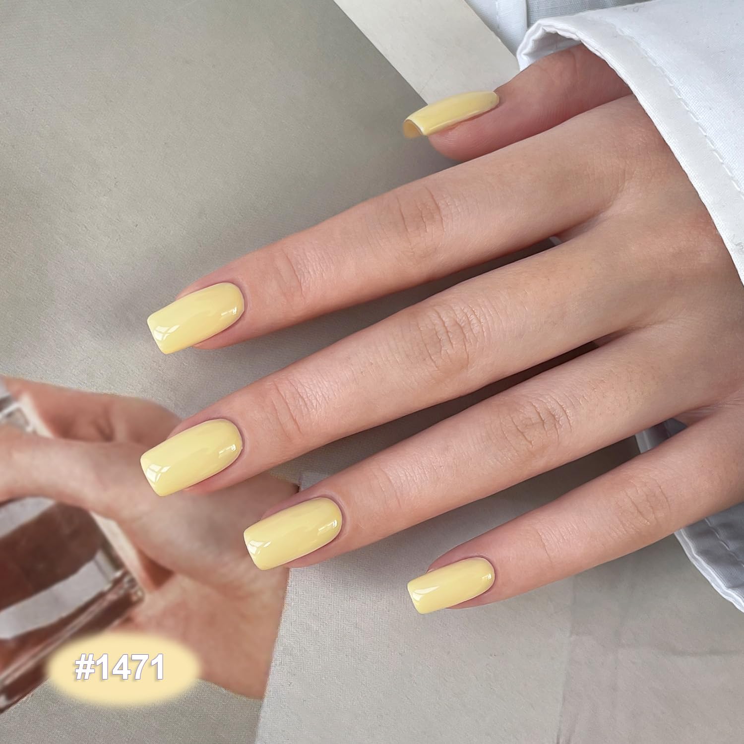 GAOY pastel gel nail polish blue bottle for chic color