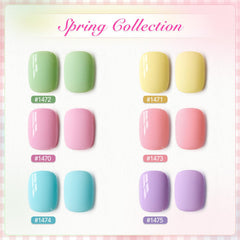GAOY pastel gel nail polish green bottle for fresh nail art