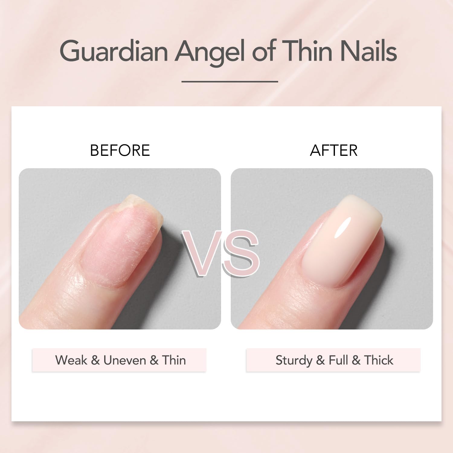 GAOY Petal Whisper nail color swatch shows delicate nude-pink shade