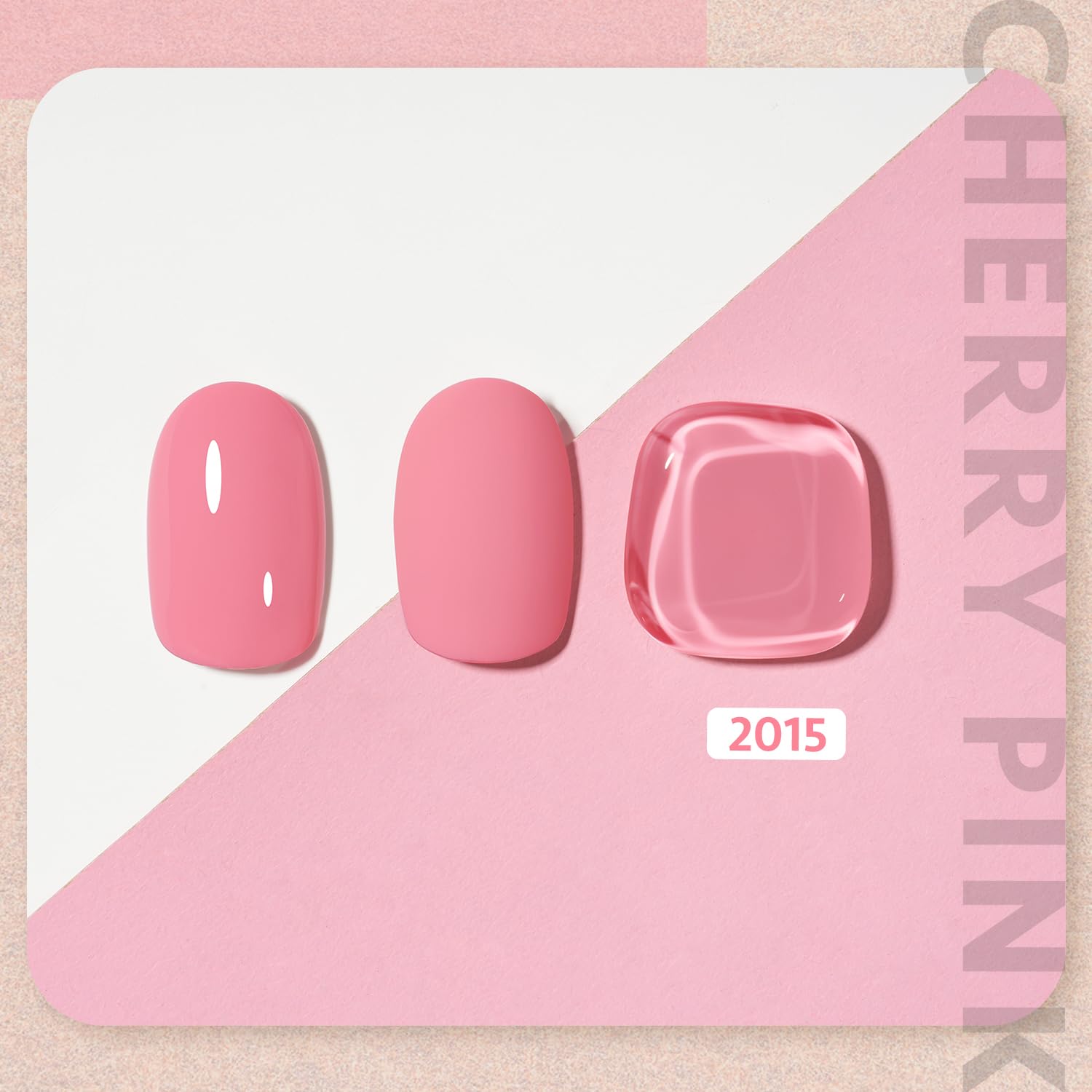 GAOY pink gel nail-art-designs displaying patterns you can create at home.