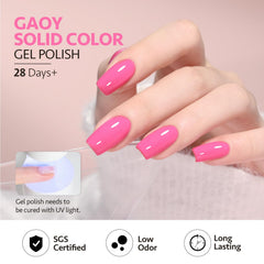 GAOY Pink Glitter packaging and labels for easy shopping at home