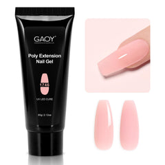 GAOY Poly Gel 60g clear pink bottle for quick DIY nails