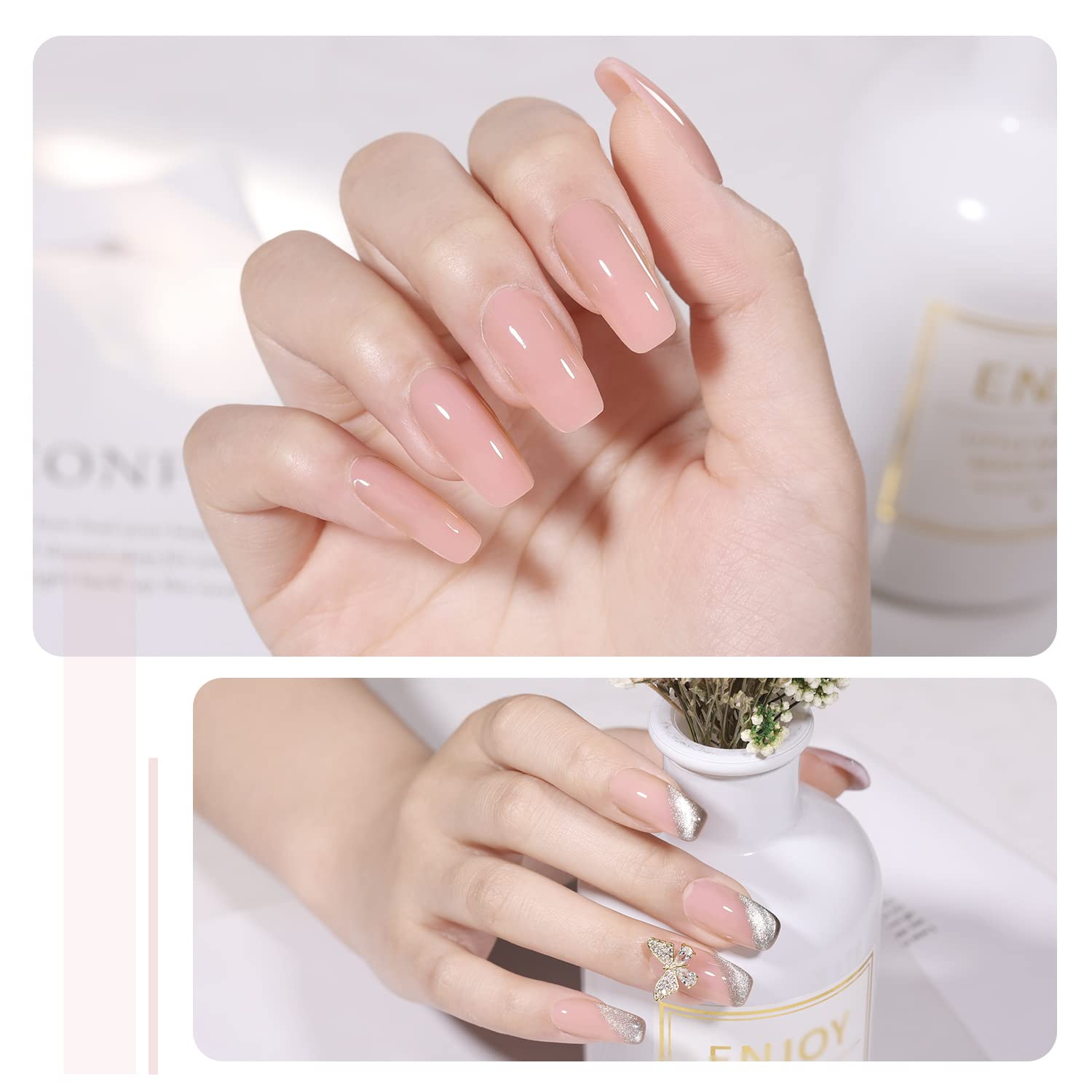 GAOY Poly Gel 60g long wear up to four weeks with proper prep.