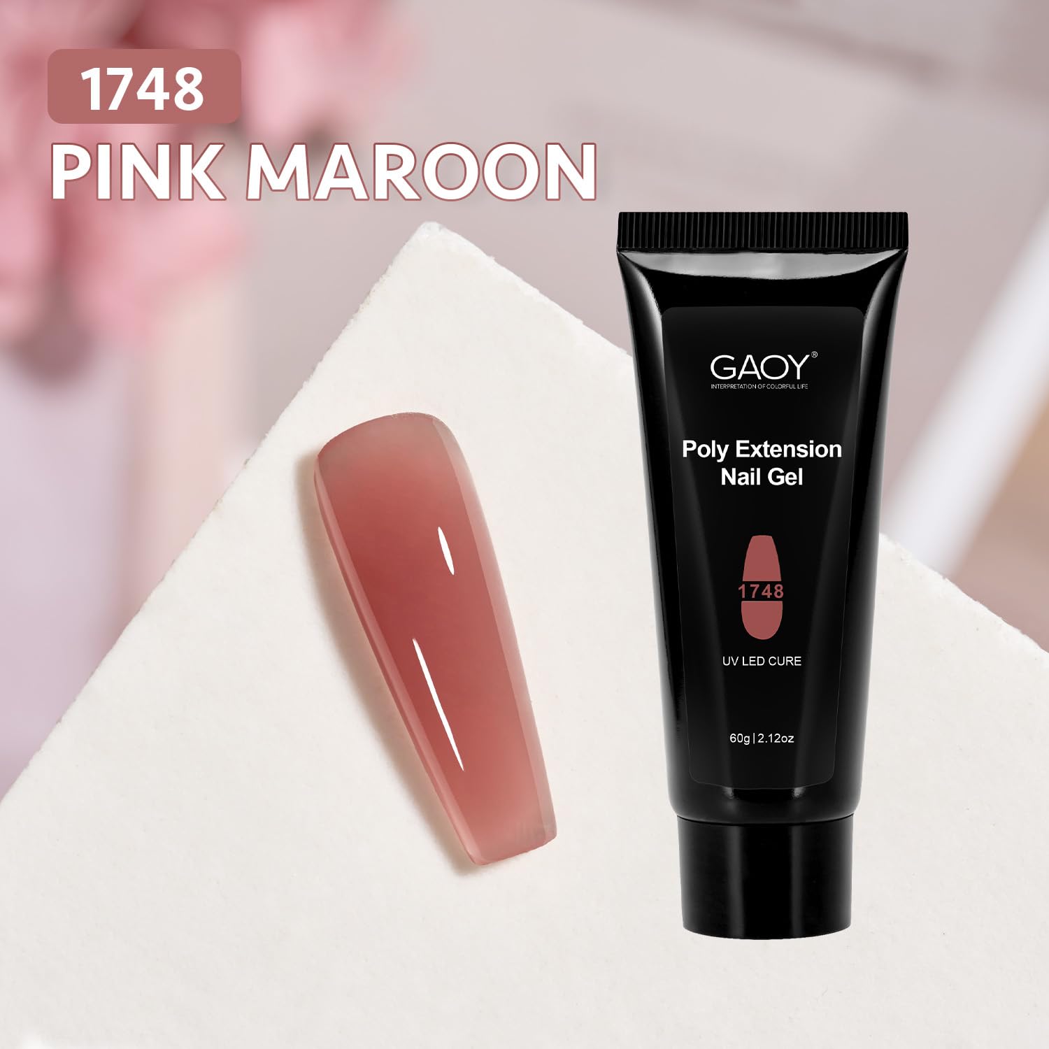 GAOY Poly Gel cured nails showcasing durability with proper prep