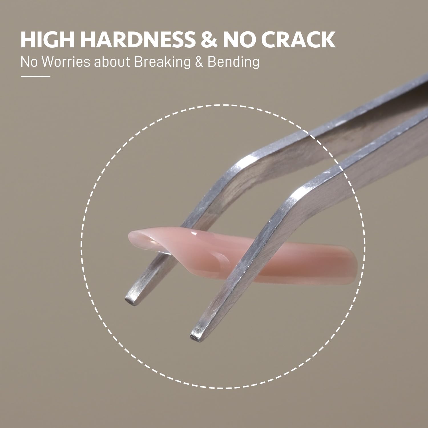 Applying GAOY poly gel with brush and dual forms for smooth shaping.