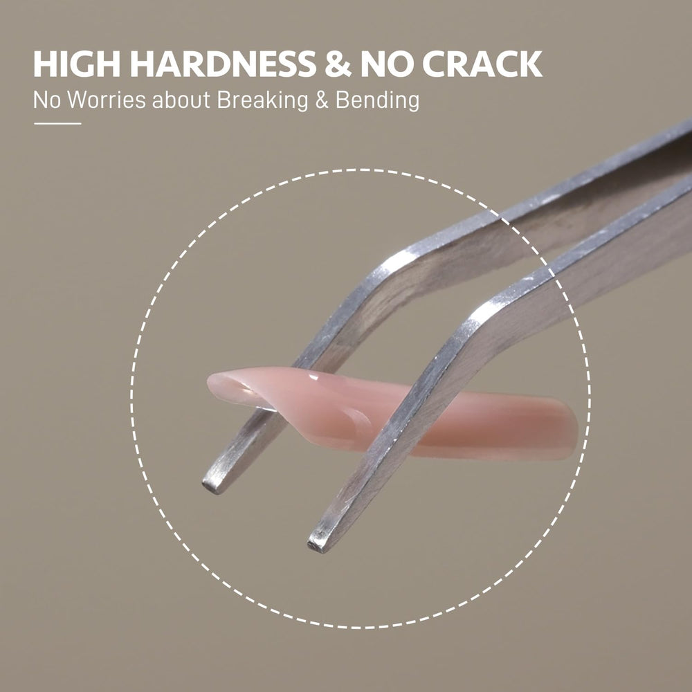 Applying GAOY poly gel with brush and dual forms for smooth shaping.