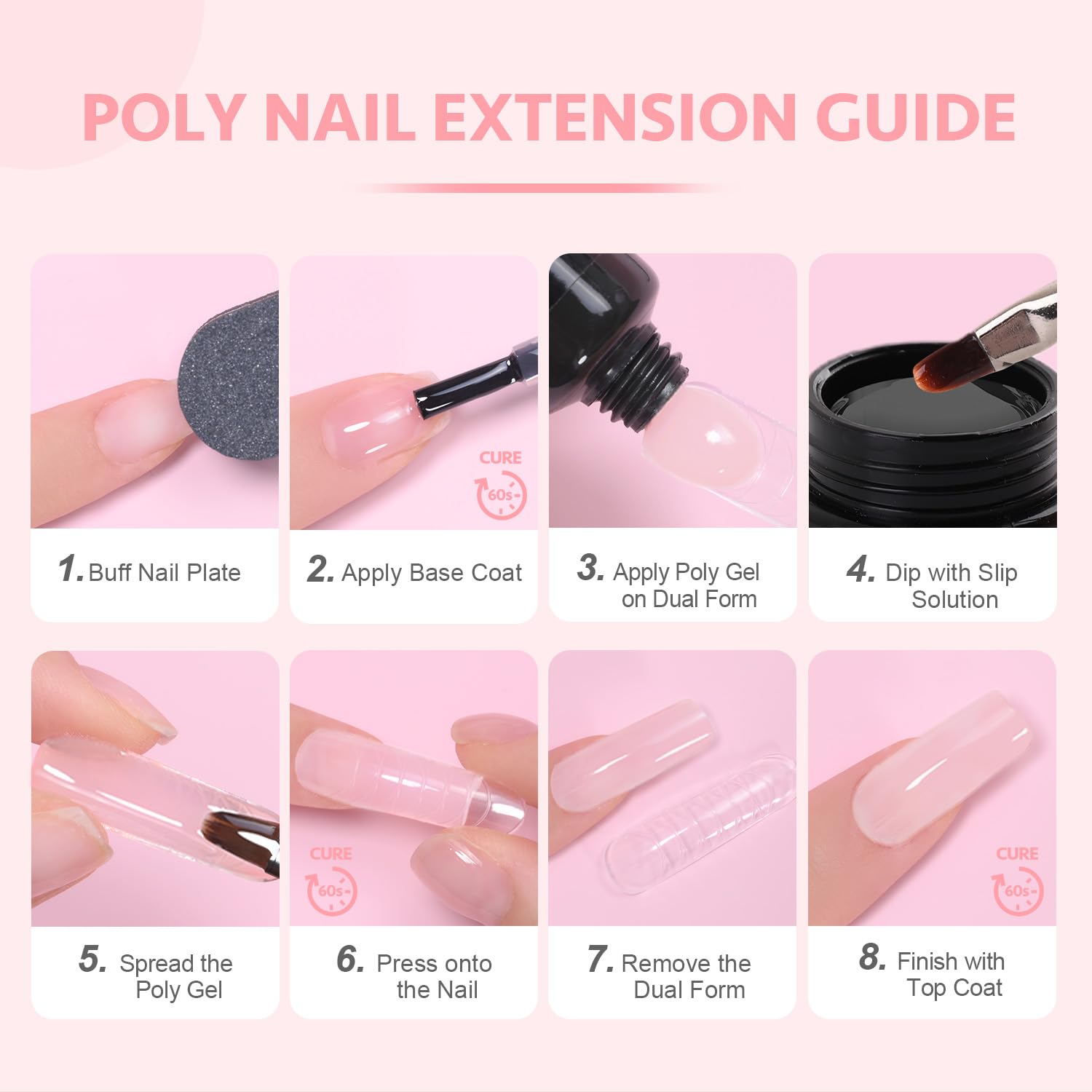 GAOY Poly Gel long-lasting wear up to four weeks with proper prep