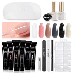 GAOY poly gel kit with UV lamp for at-home extensions