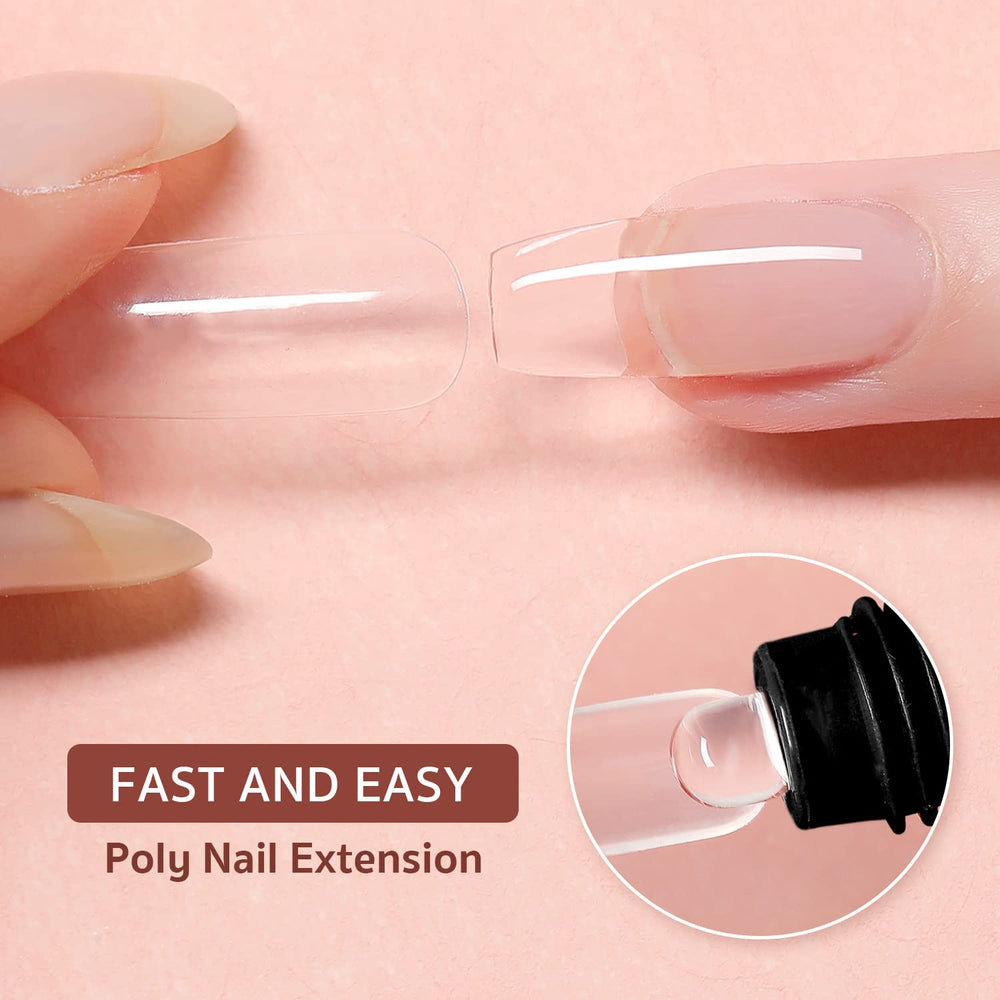 GAOY Poly Gel Set color swatches help match nude-pink tones for your manicure.