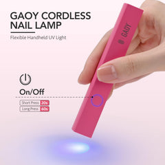GAOY portable rose LED nail lamp for easy at home manicures