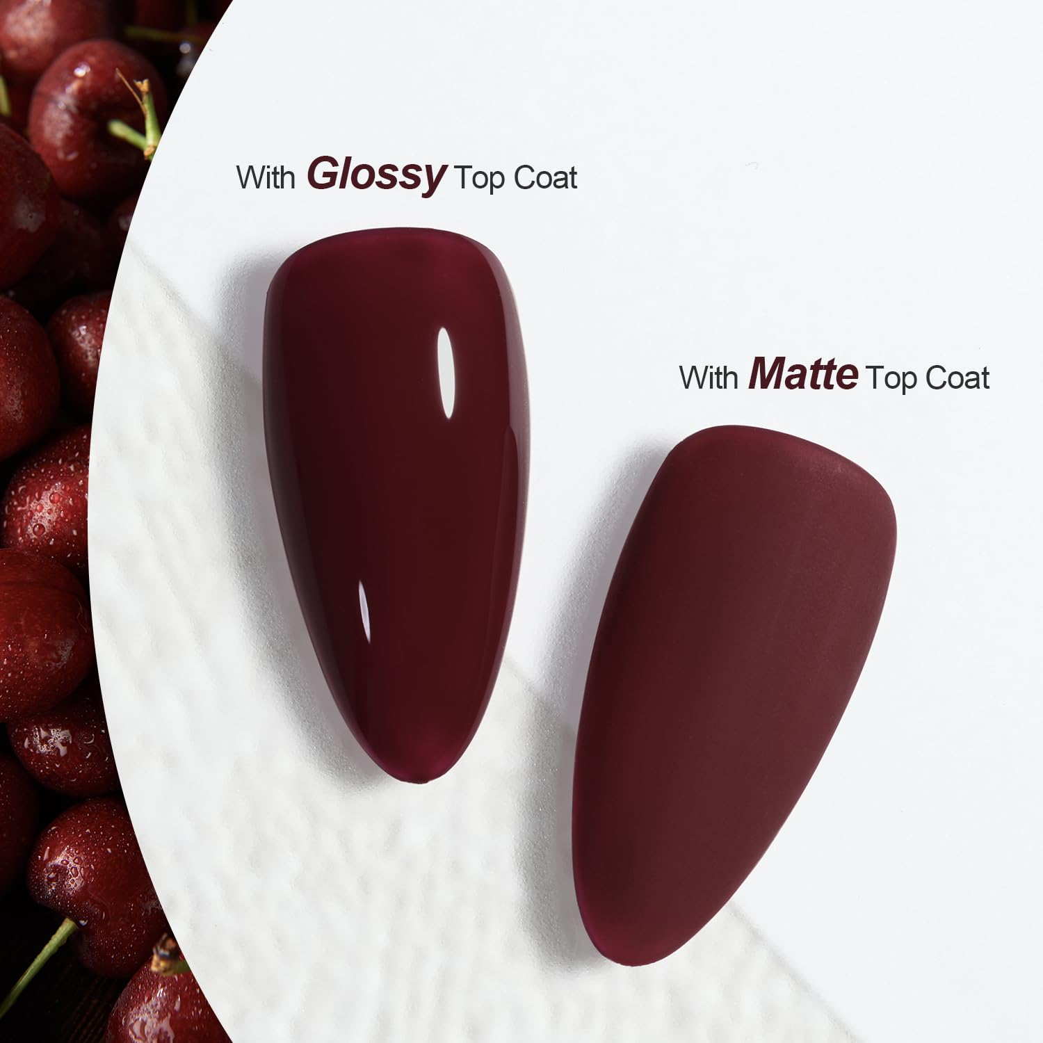GAOY polish application shows smooth two-layer coverage.