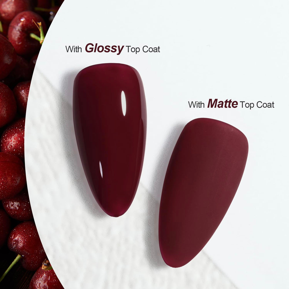 GAOY polish application shows smooth two-layer coverage.