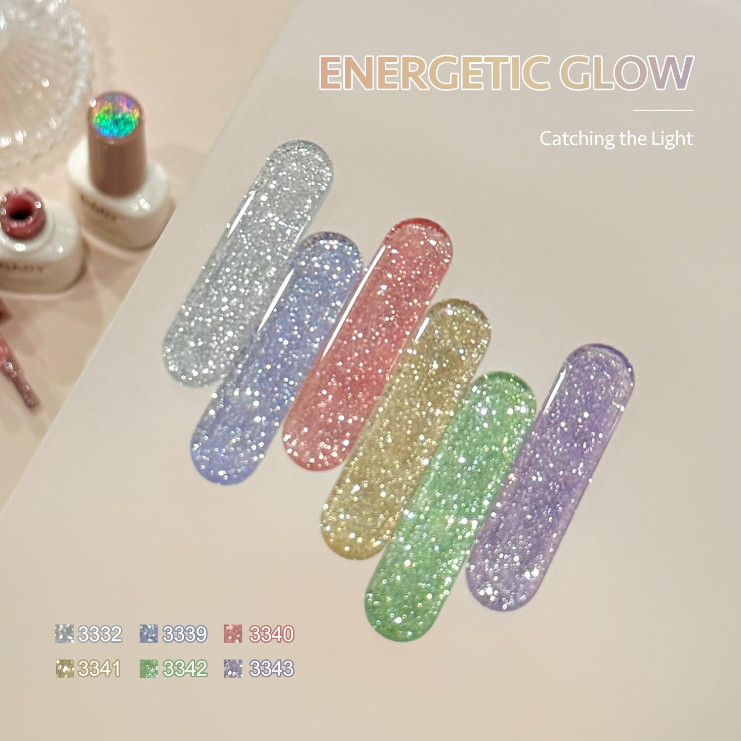 GAOY Reflective Glitter Gel Silver delivers luminous sparkle for quick chic manicures