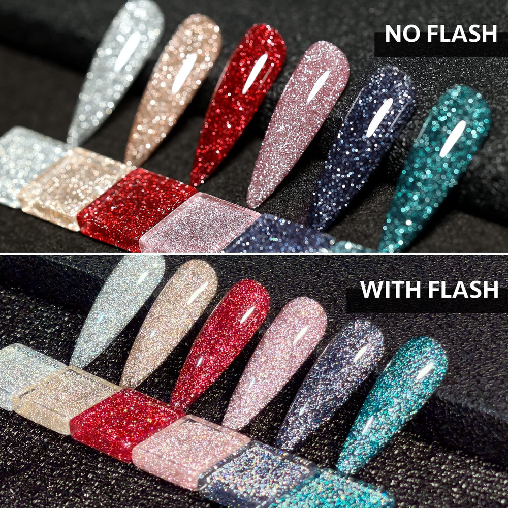 GAOY Reflective Glitter pearl shade offers subtle everyday shimmer.