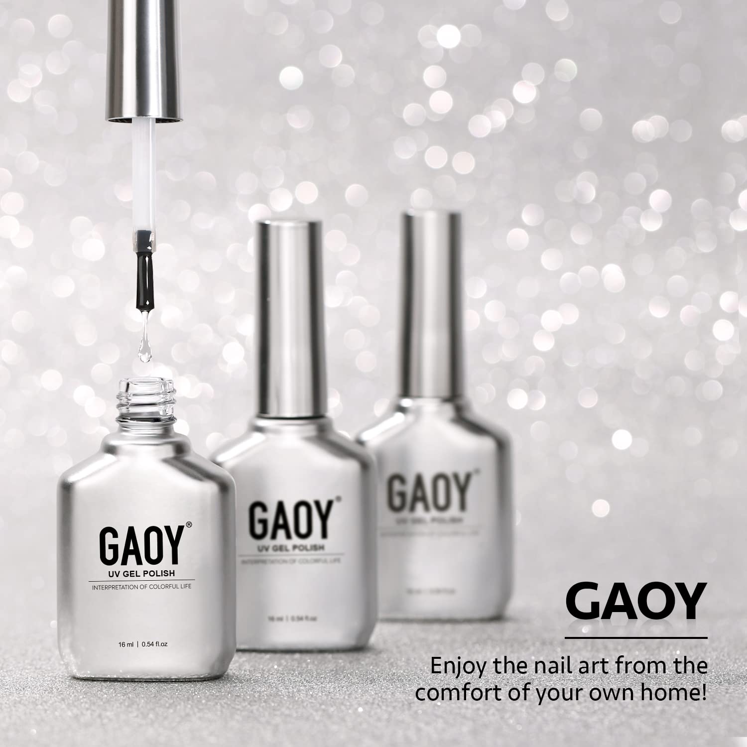 GAOY base coat label showing SGS certification and safety claim