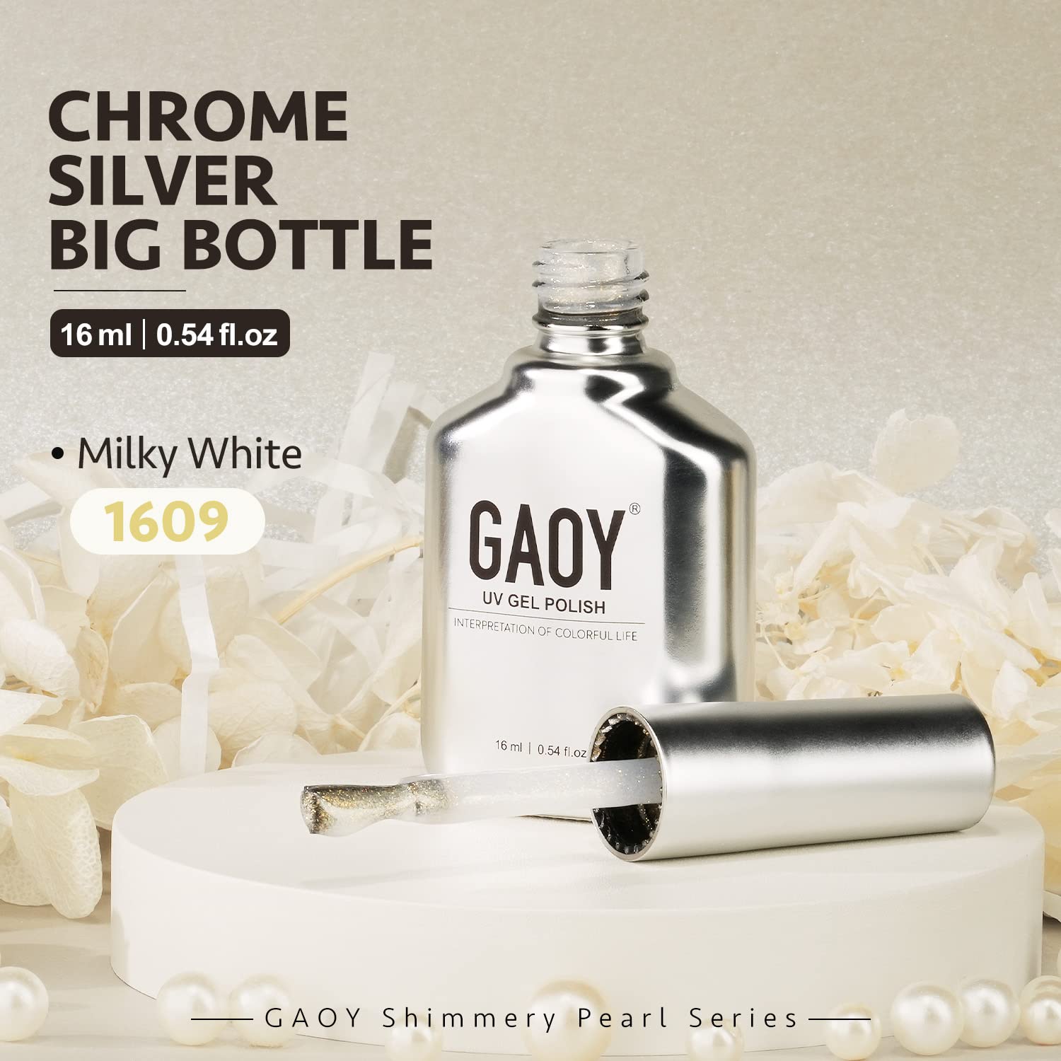 GAOY Shimmer Gel Nail Polish at-home-use enables DIY nail art with lasting shine.