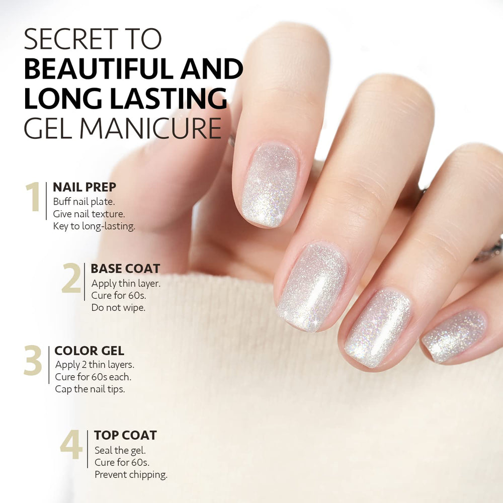GAOY Shimmer Gel wear test showing long-lasting jelly shine