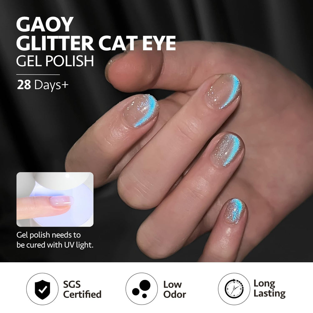 GAOY Mermaid Tears polish delivers holographic, ocean-inspired glow.
