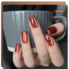 GAOY green glitter cat eye gel polish in luminous shade