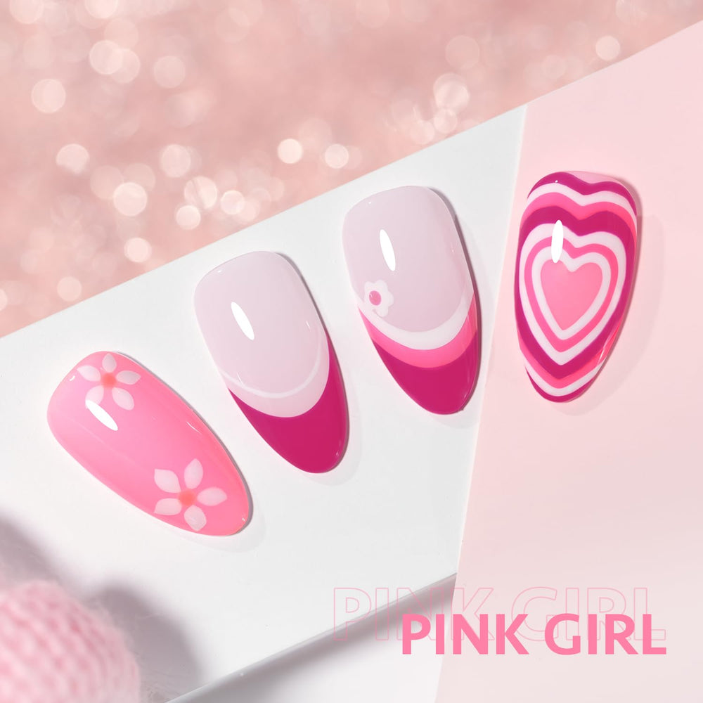GAOY six bottles package emphasizes convenient at-home nail art kit.