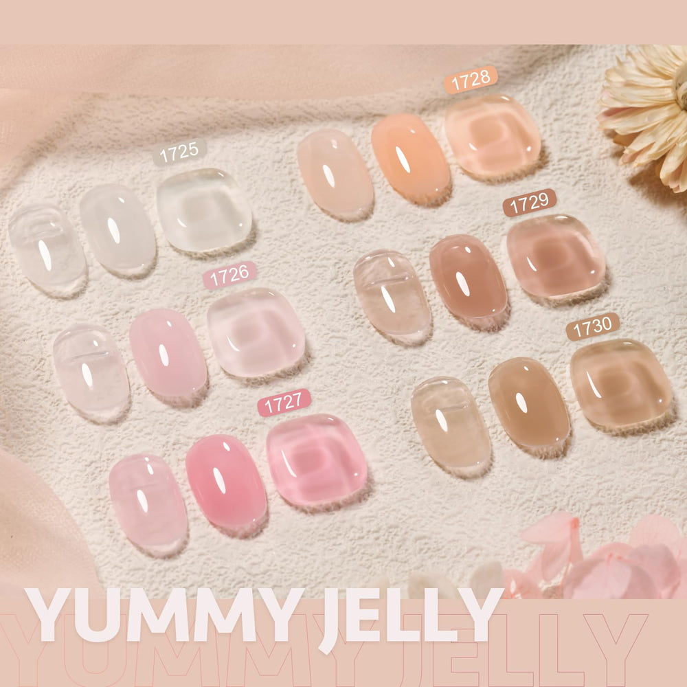 GAOY six-color builder gel set for complete manicure kit.