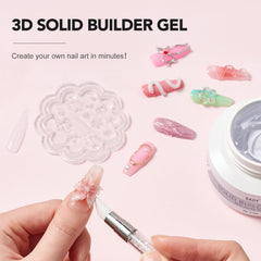 GAOY solid builder gel dual forms enable precise 3D sculpting and modeling.