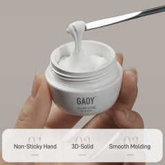 GAOY solid plasticine texture for non-sticky, easy carving.
