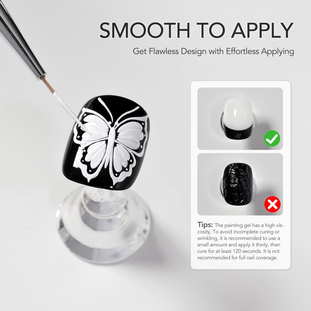 GAOY stamping transfer gel preview enables chic patterns on nails