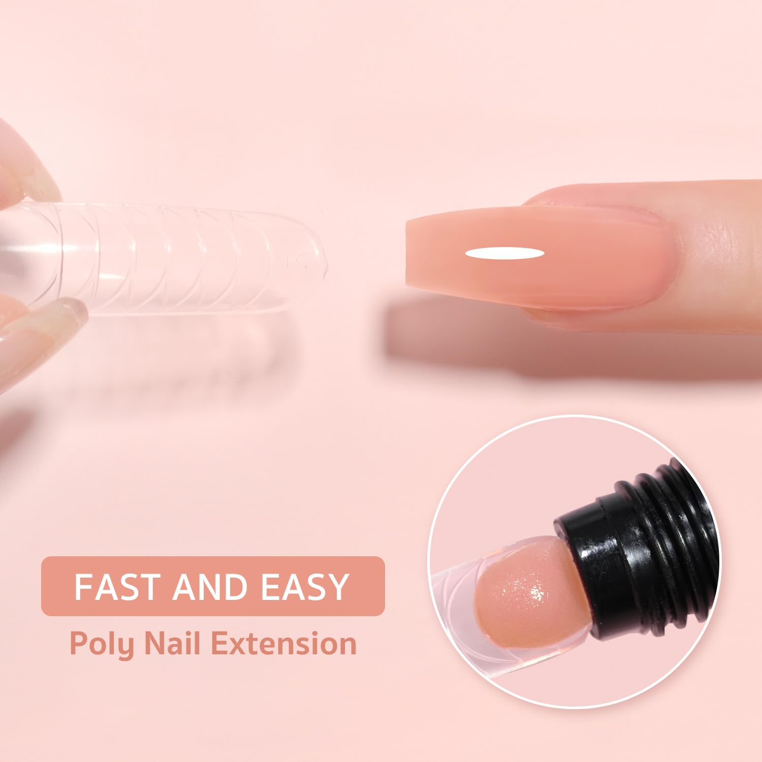 GAOY Tea Rose Poly Gel packaging highlighting the shade for DIY at home.