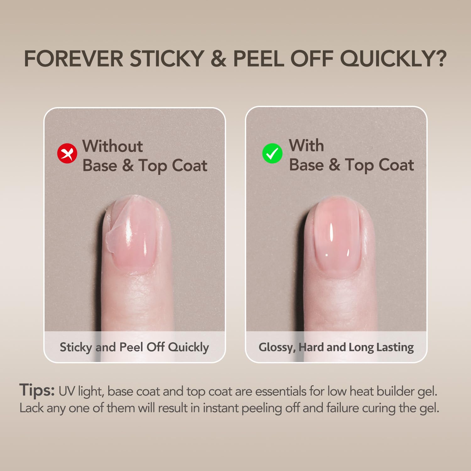 GAOY top coat provides gloss and long-lasting protection.