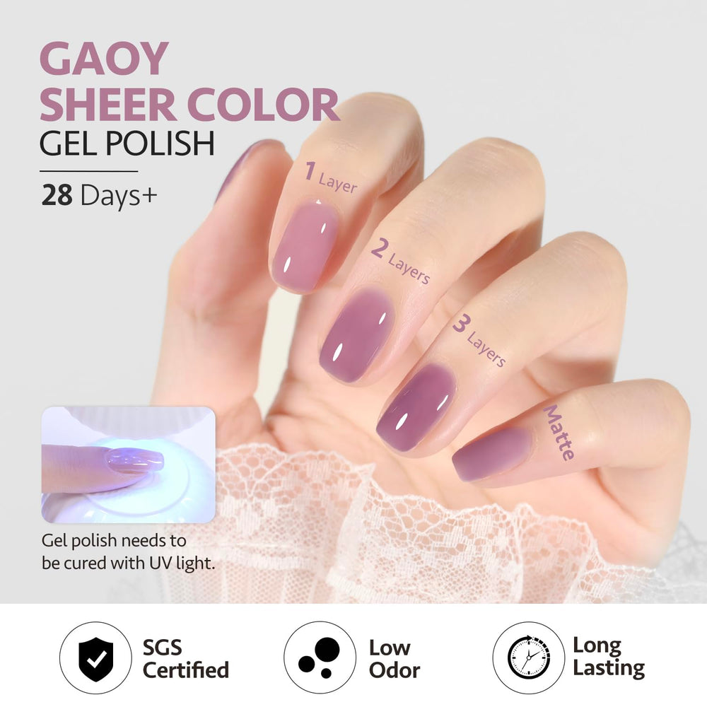GAOY toxic-free gel polish with lower odor