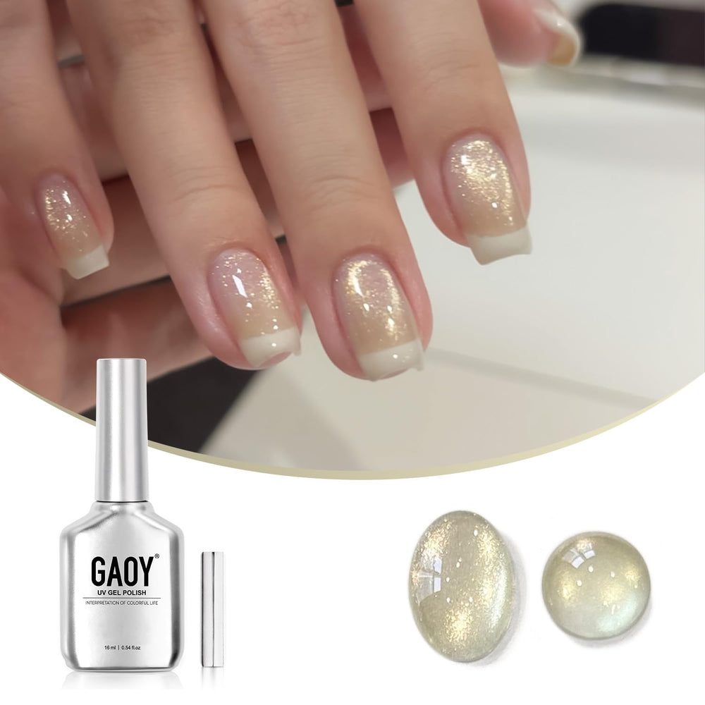 GAOY gel polish cured under UV light for 60 seconds