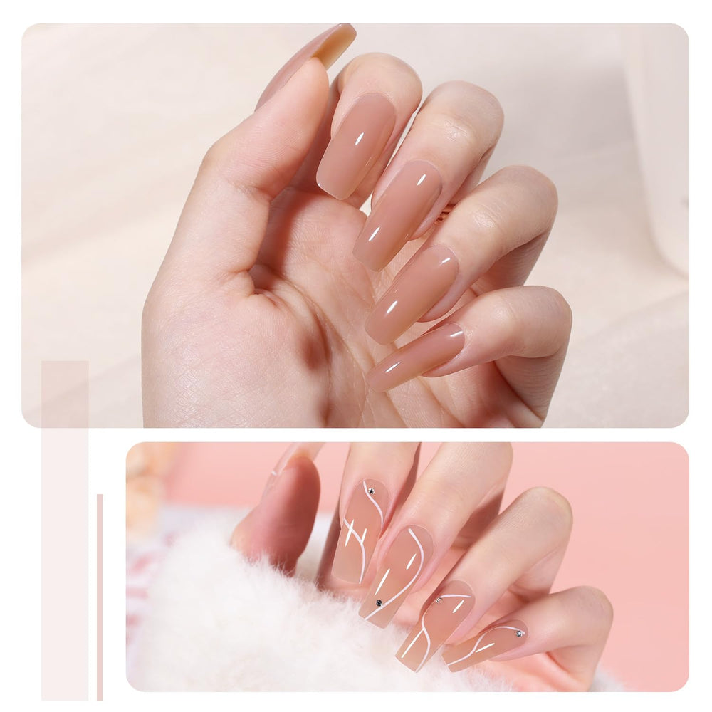 GAOY UV light curing step ensuring rapid dry time for efficient manicures.