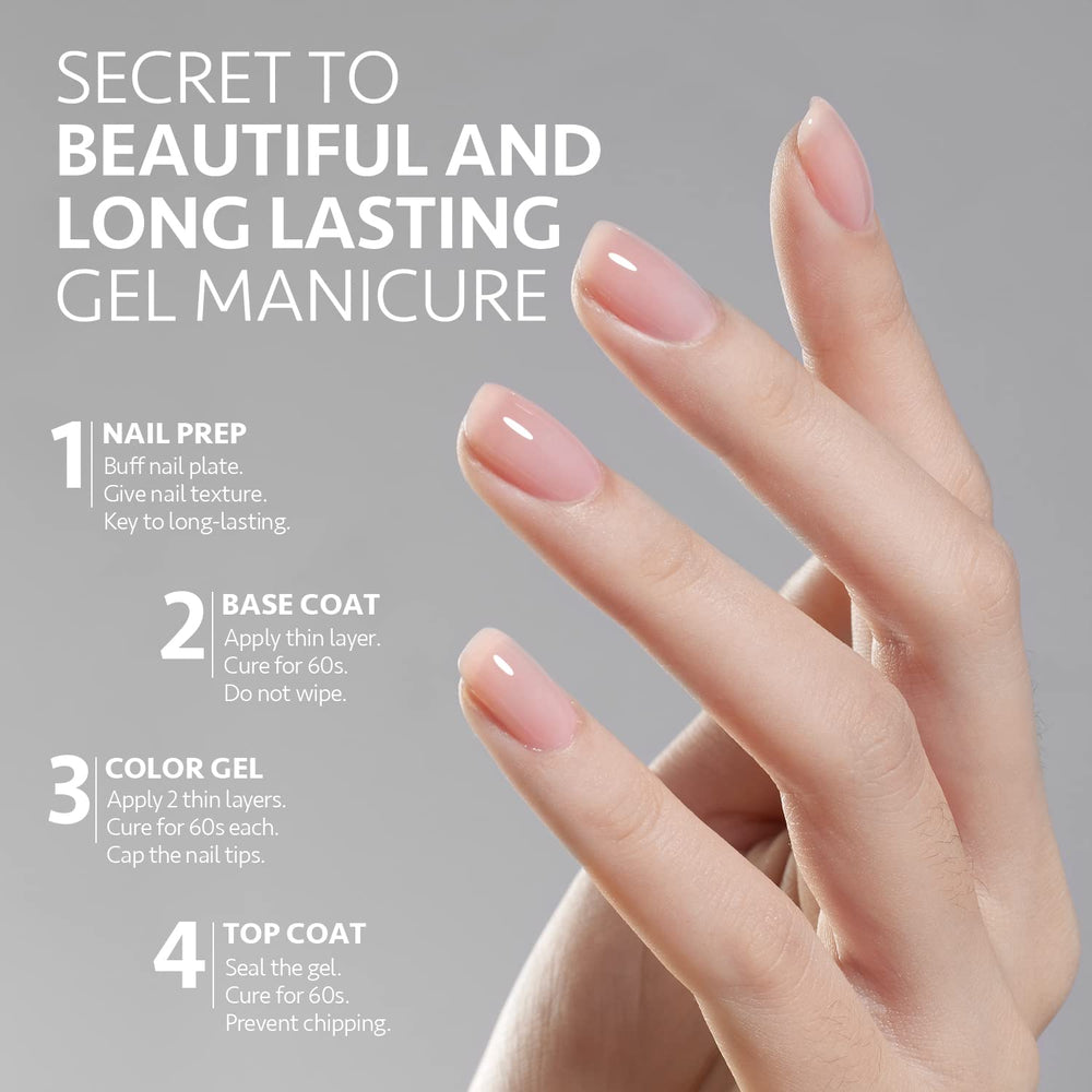 GAOY UV curing in 60 seconds for quick glossy manicure