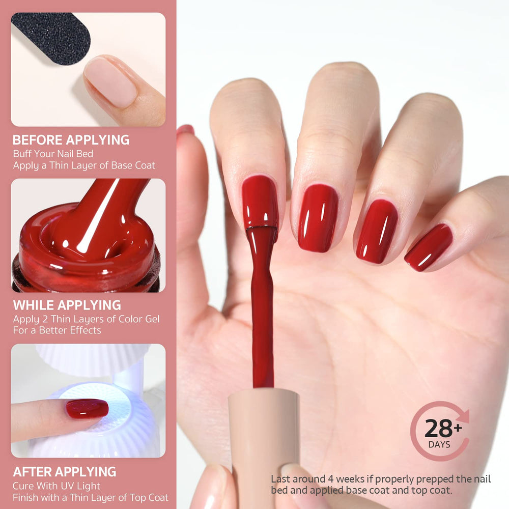 GAOY UV LED 60-second cure gel polish 1154 ready for quick at-home application