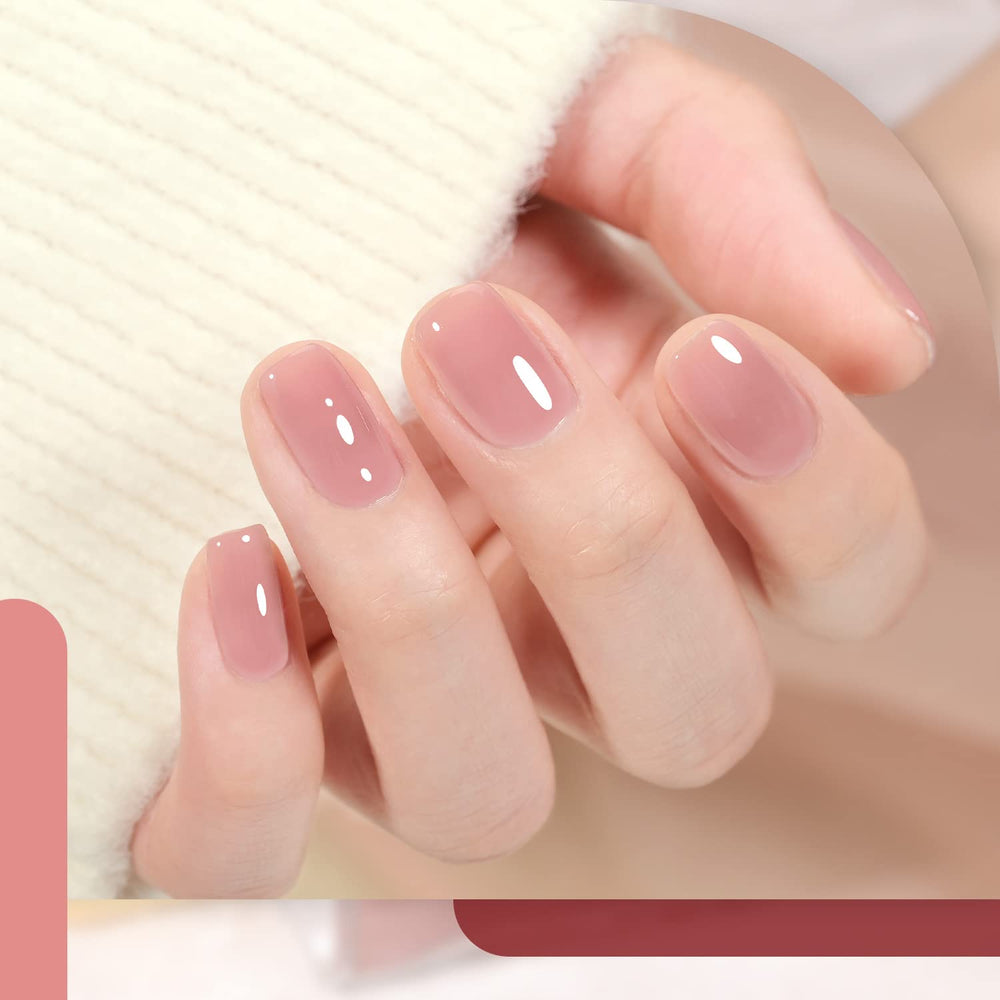 GAOY gel polish under UV-LED lamp cures in 60 seconds.