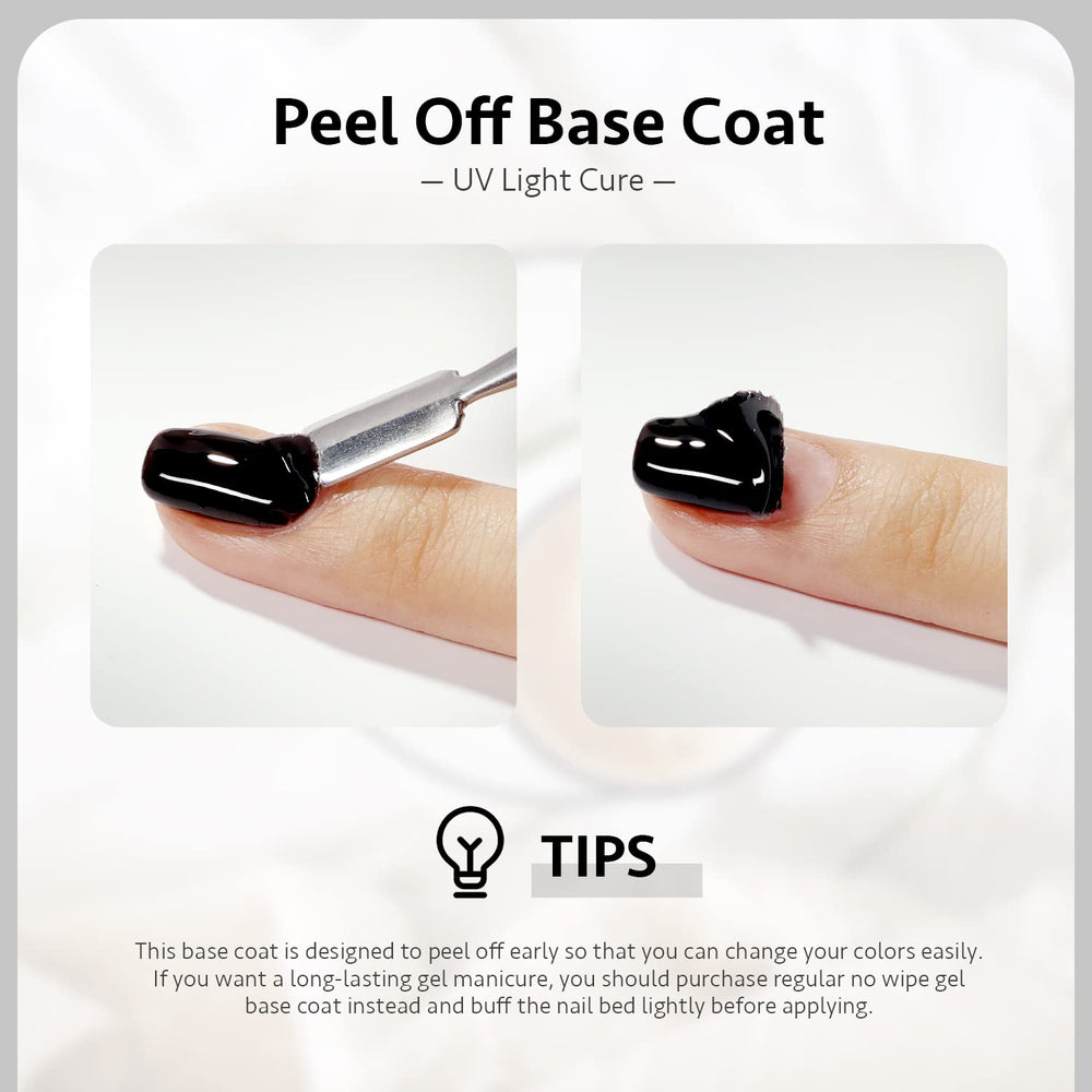 Nail under UV LED lamp with GAOY base coat drying in 60 seconds