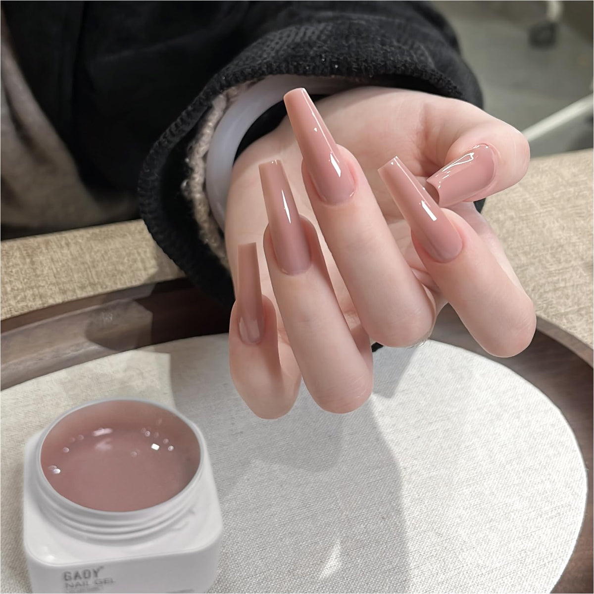 GAOY Watery Crystal Poly Gel bottle in 30g for durable natural-looking nails.