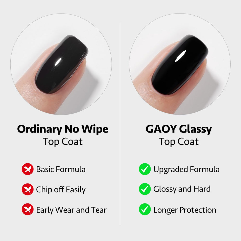 GAOY White Gel Polish 16ml bottle creates bold opaque white nails with clean coverage.
