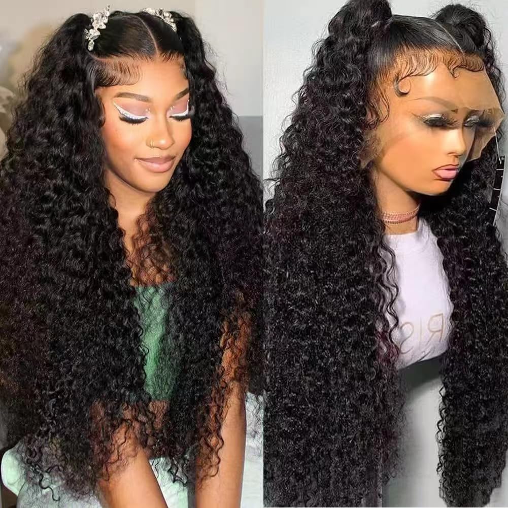 Gaozhao water wave lace front wig 30 inch for natural parting and volume