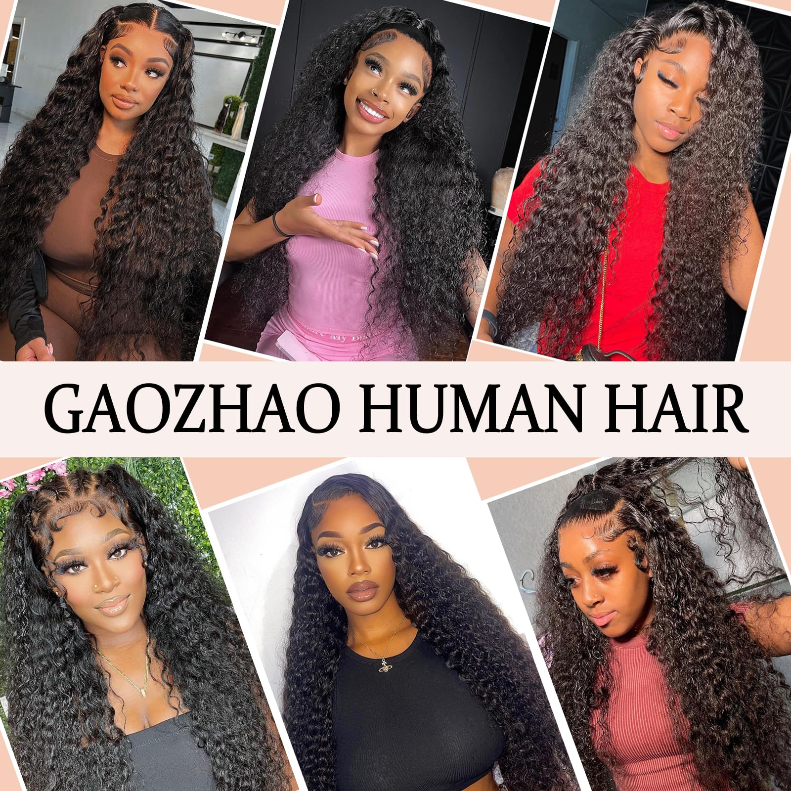 Gaozhao water-wave wig suits parties, weddings, and daily wear