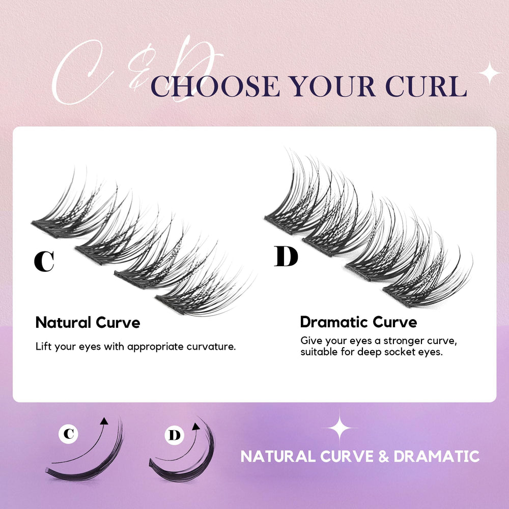GAQQI GQ03 soft ultra-light lashes delivering day-long comfort.