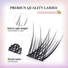 GAQQI GQ03 natural wispy lashes for comfortable all-day wear