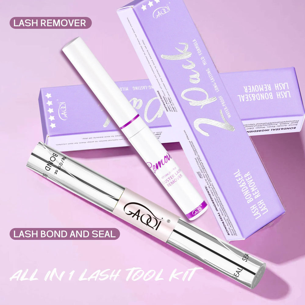 GAQQI Lash Remover 5ml tube held in hand for gentle removal