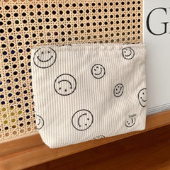 Gardsell corduroy cosmetic bag travel-friendly pouch for daily use and trips.